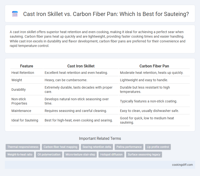 Cast Iron Skillet vs. Carbon Fiber Pan: Which Is Best for Sauteing?