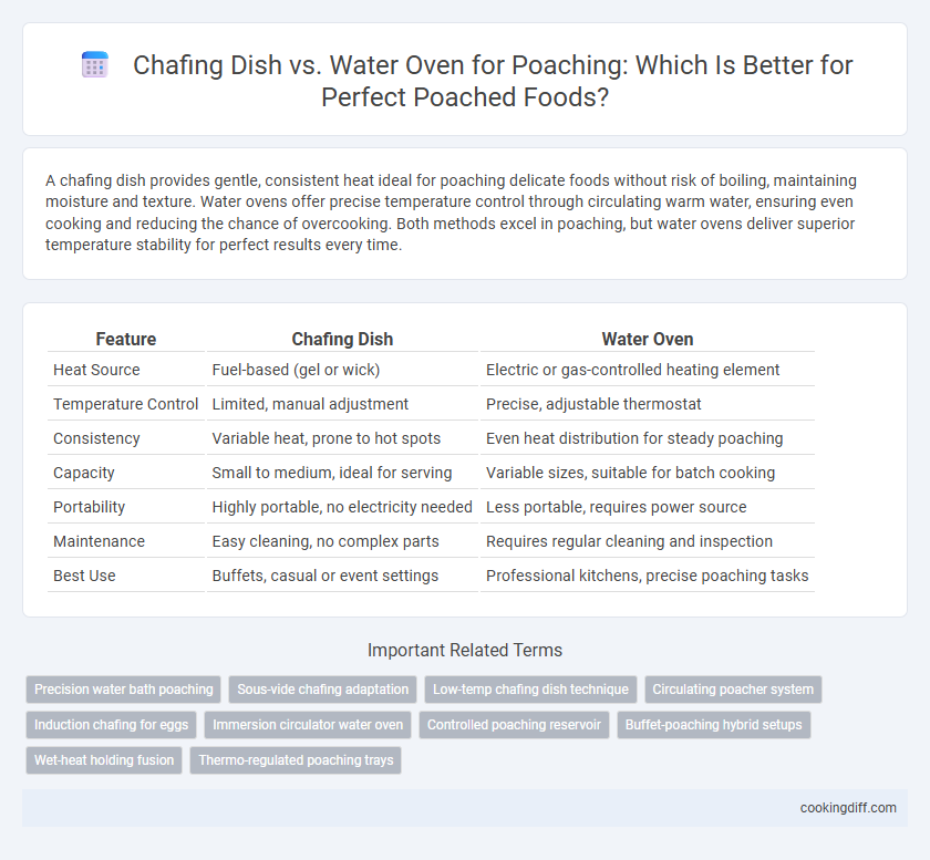 Chafing Dish vs. Water Oven for Poaching: Which Is Better for Perfect Poached Foods?