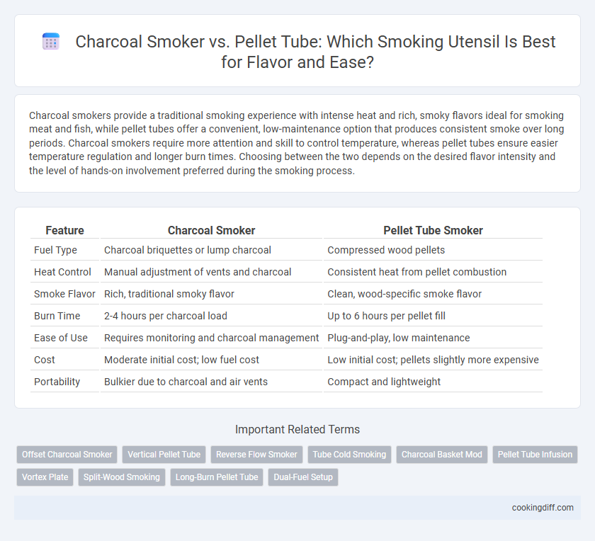 Charcoal Smoker vs. Pellet Tube: Which Smoking Utensil Is Best for Flavor and Ease?
