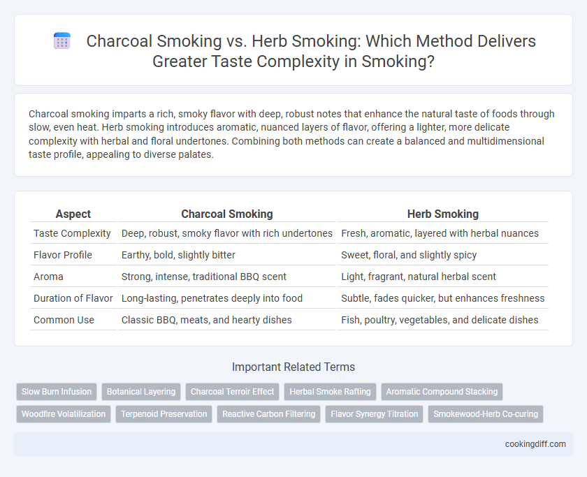 Charcoal Smoking vs. Herb Smoking: Which Method Delivers Greater Taste Complexity in Smoking?