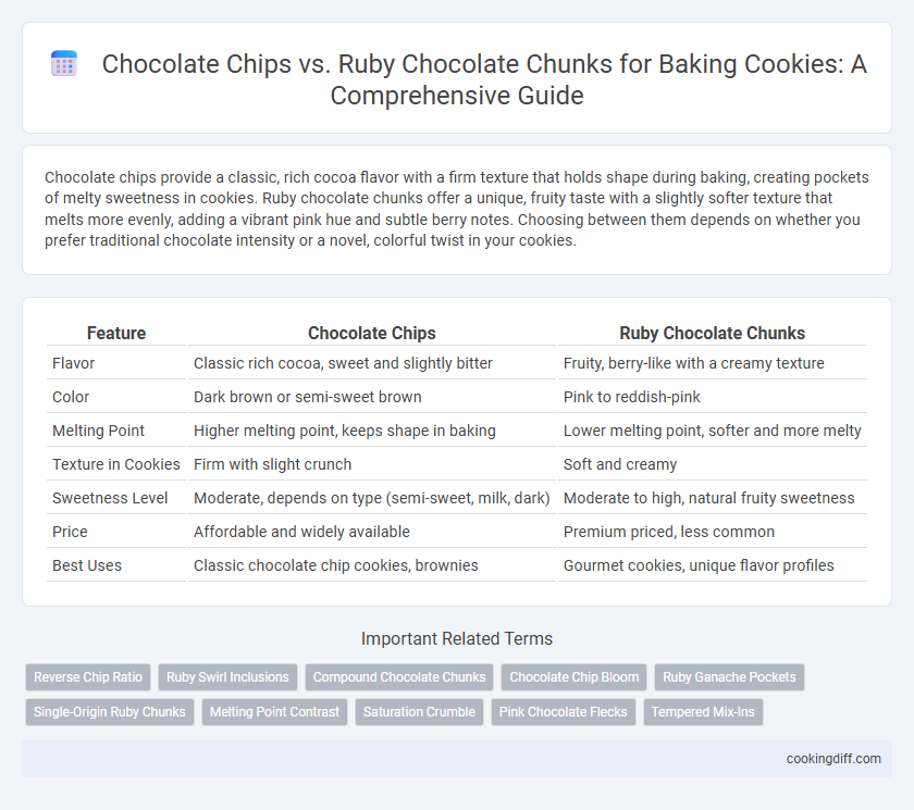 Chocolate Chips vs. Ruby Chocolate Chunks for Baking Cookies: A Comprehensive Guide