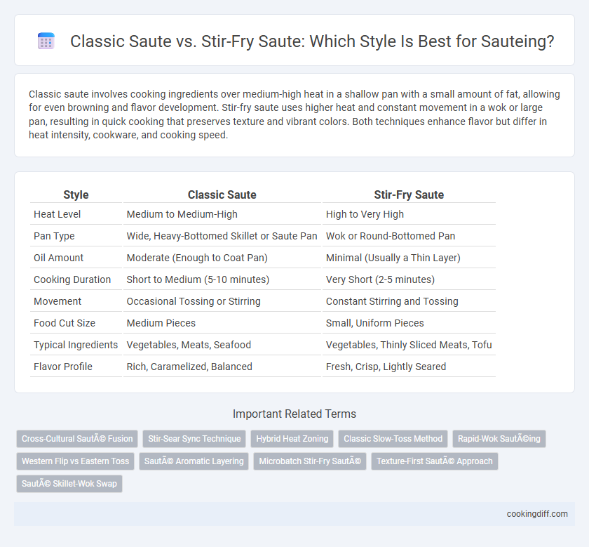 Classic Saute vs. Stir-Fry Saute: Which Style Is Best for Sauteing?