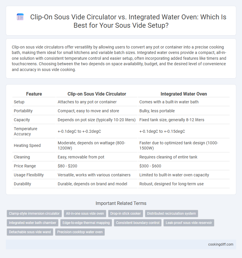 Clip-On Sous Vide Circulator vs. Integrated Water Oven: Which Is Best for Your Sous Vide Setup?