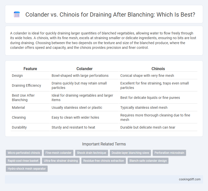 Colander vs. Chinois for Draining After Blanching: Which Is Best?