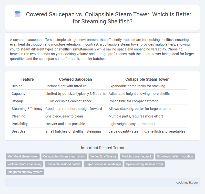Covered Saucepan vs. Collapsible Steam Tower: Which Is Better for Steaming Shellfish?