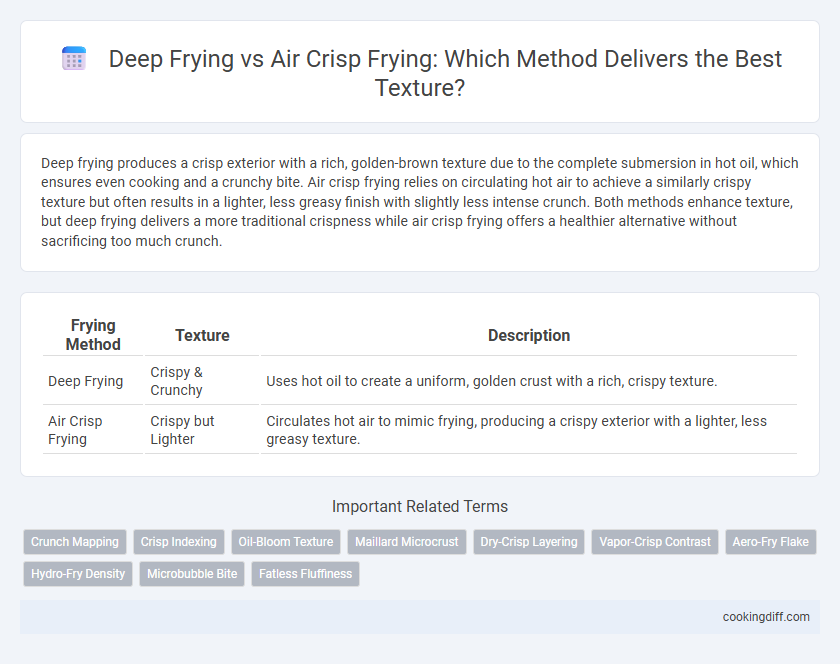 Deep Frying vs Air Crisp Frying: Which Method Delivers the Best Texture?
