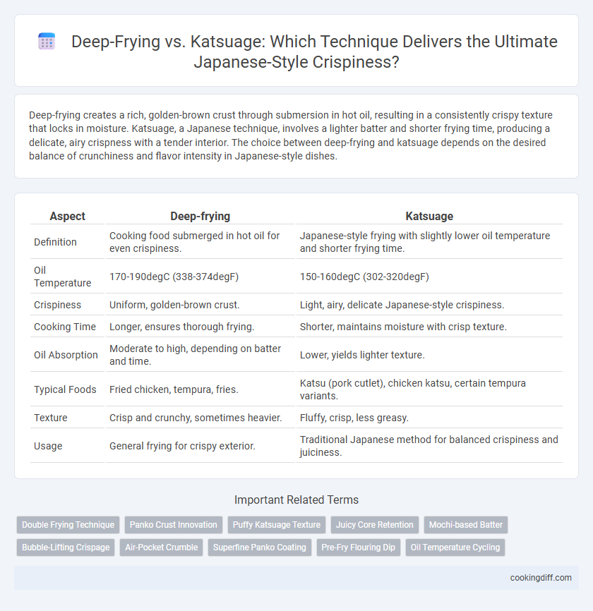 Deep-Frying vs. Katsuage: Which Technique Delivers the Ultimate Japanese-Style Crispiness?