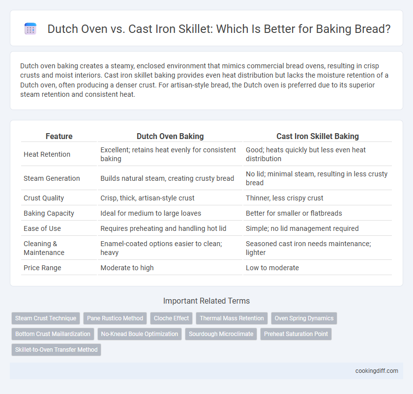 Dutch Oven vs. Cast Iron Skillet: Which Is Better for Baking Bread?
