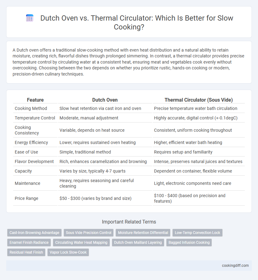 Dutch Oven vs. Thermal Circulator: Which Is Better for Slow Cooking?