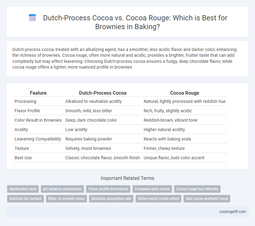 Dutch-Process Cocoa vs. Cocoa Rouge: Which is Best for Brownies in Baking?