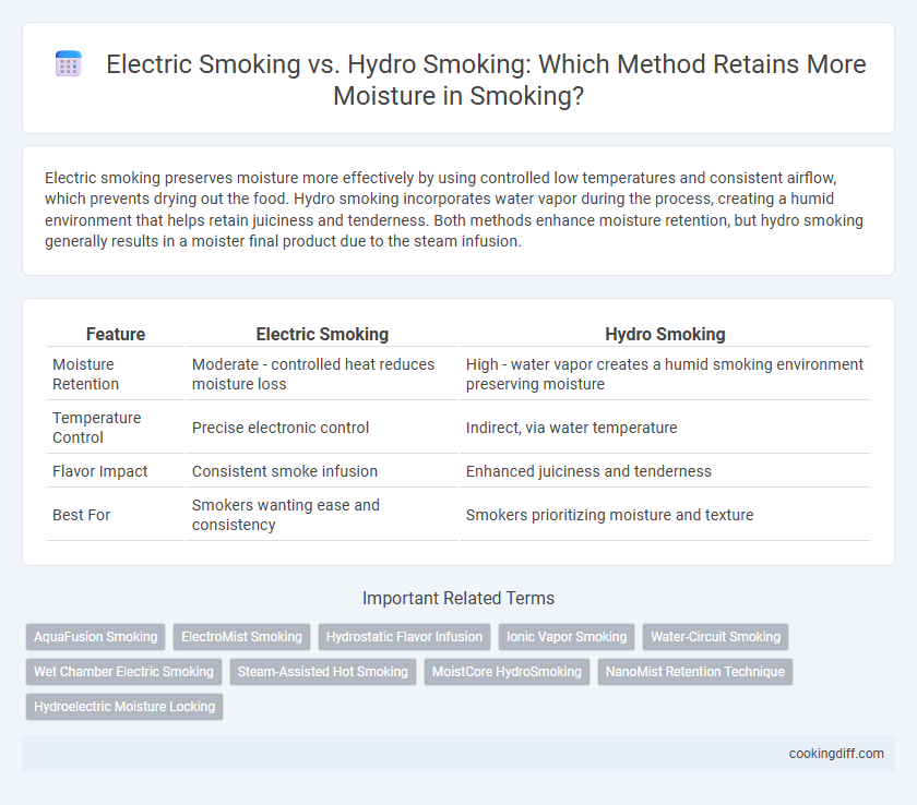 Electric Smoking vs. Hydro Smoking: Which Method Retains More Moisture in Smoking?