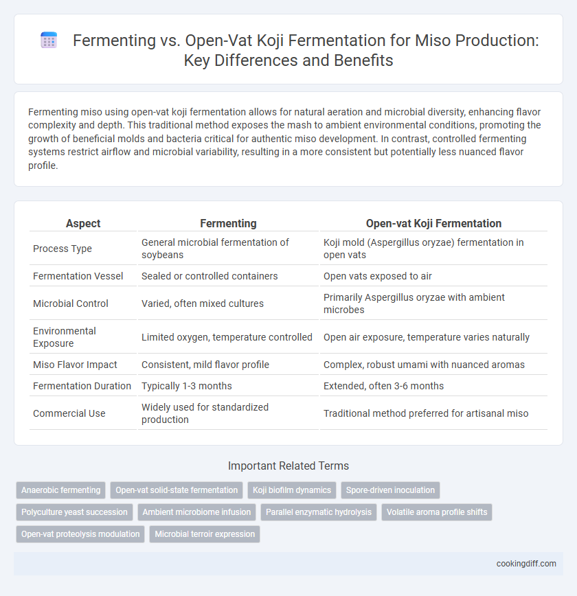 Fermenting vs. Open-Vat Koji Fermentation for Miso Production: Key Differences and Benefits