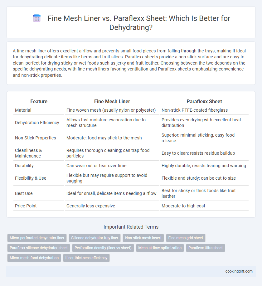 Fine Mesh Liner vs. Paraflexx Sheet: Which Is Better for Dehydrating?
