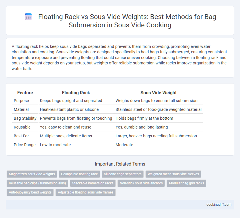 Floating Rack vs Sous Vide Weights: Best Methods for Bag Submersion in Sous Vide Cooking
