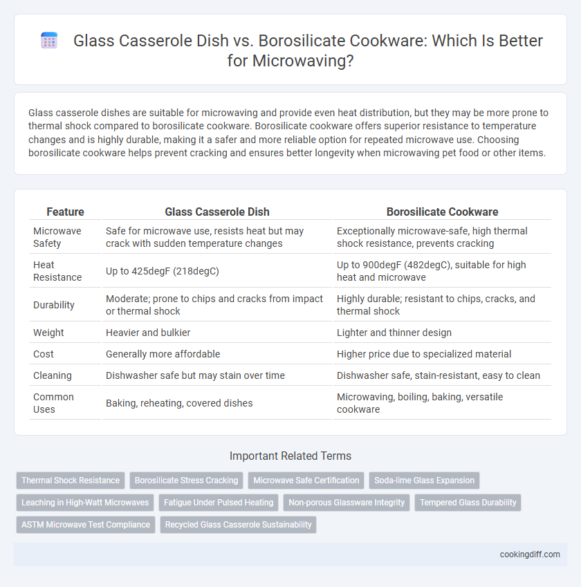 Glass Casserole Dish vs. Borosilicate Cookware: Which Is Better for Microwaving?