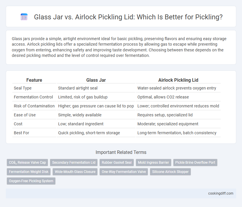 Glass Jar vs. Airlock Pickling Lid: Which Is Better for Pickling?