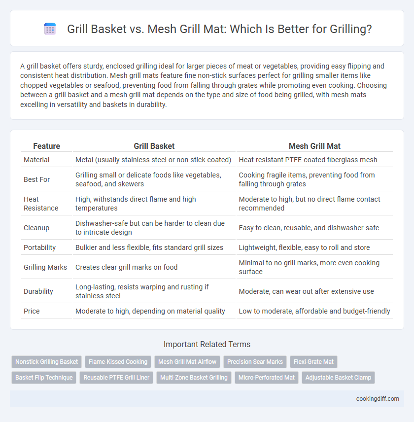 Grill Basket vs. Mesh Grill Mat: Which Is Better for Grilling?