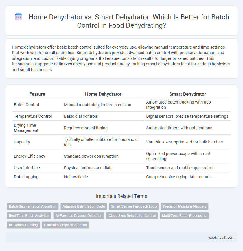 Home Dehydrator vs. Smart Dehydrator: Which Is Better for Batch Control in Food Dehydrating?