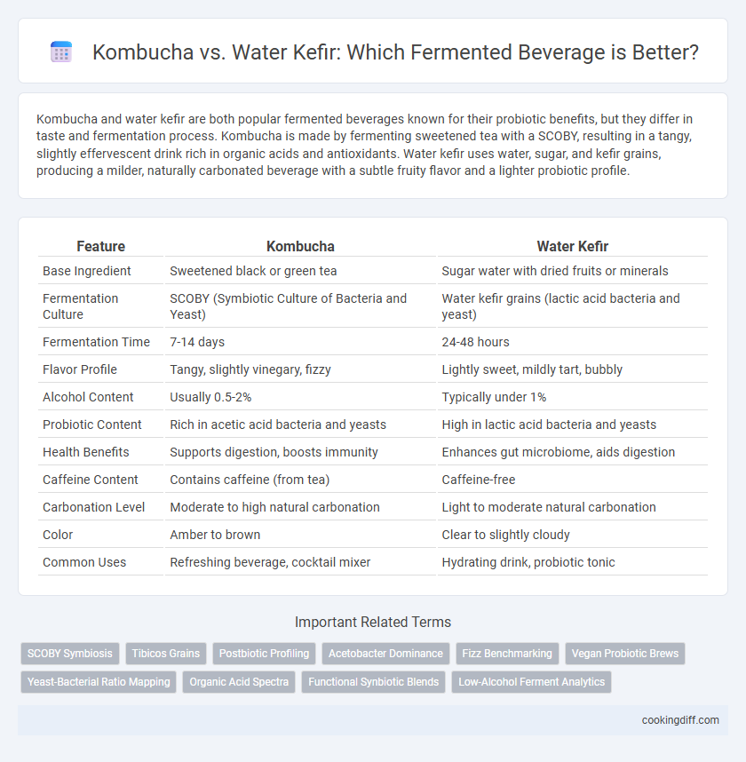 Kombucha vs. Water Kefir: Which Fermented Beverage is Better?