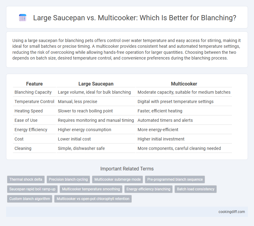 Large Saucepan vs. Multicooker: Which Is Better for Blanching?