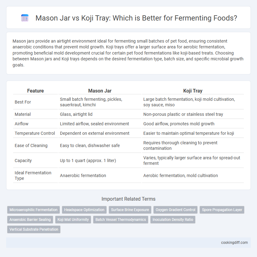 Mason Jar vs Koji Tray: Which is Better for Fermenting Foods?