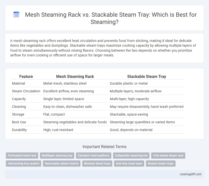 Mesh Steaming Rack vs. Stackable Steam Tray: Which is Best for Steaming?
