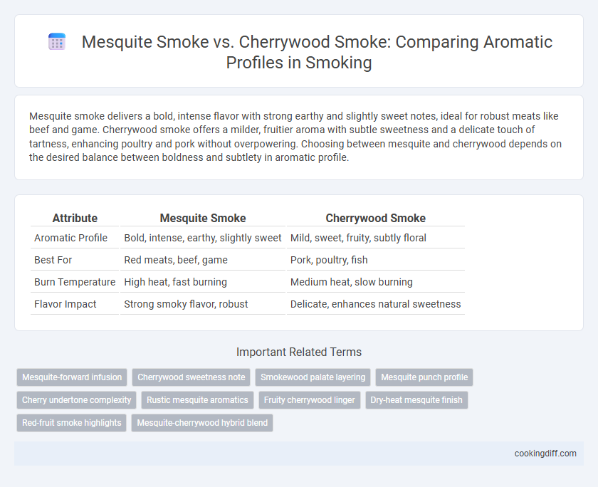 Mesquite Smoke vs. Cherrywood Smoke: Comparing Aromatic Profiles in Smoking