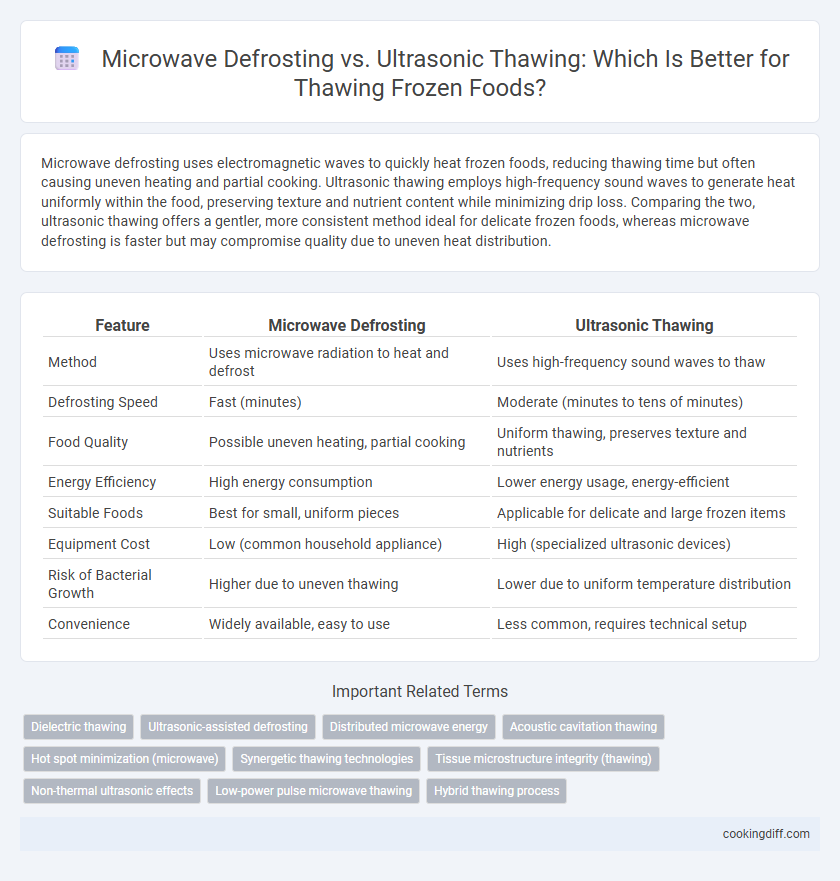 Microwave Defrosting vs. Ultrasonic Thawing: Which Is Better for Thawing Frozen Foods?