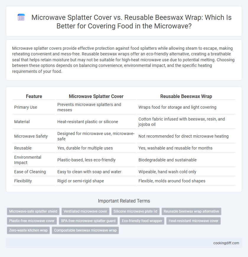 Microwave Splatter Cover vs. Reusable Beeswax Wrap: Which Is Better for Covering Food in the Microwave?