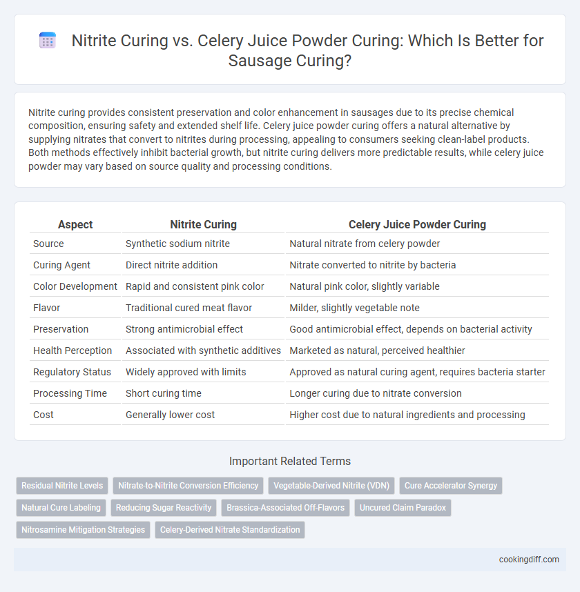 Nitrite Curing vs. Celery Juice Powder Curing: Which Is Better for Sausage Curing?