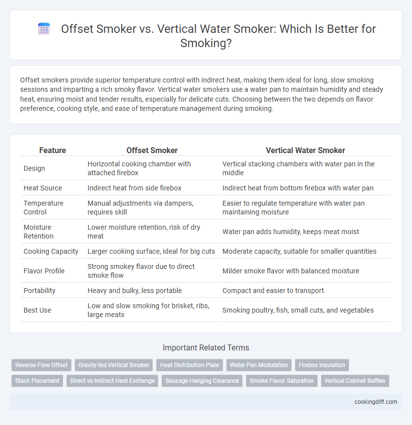Offset Smoker vs. Vertical Water Smoker: Which Is Better for Smoking?
