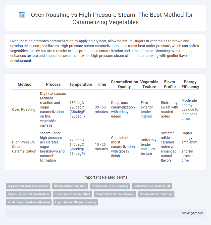 Oven Roasting vs High-Pressure Steam: The Best Method for Caramelizing Vegetables