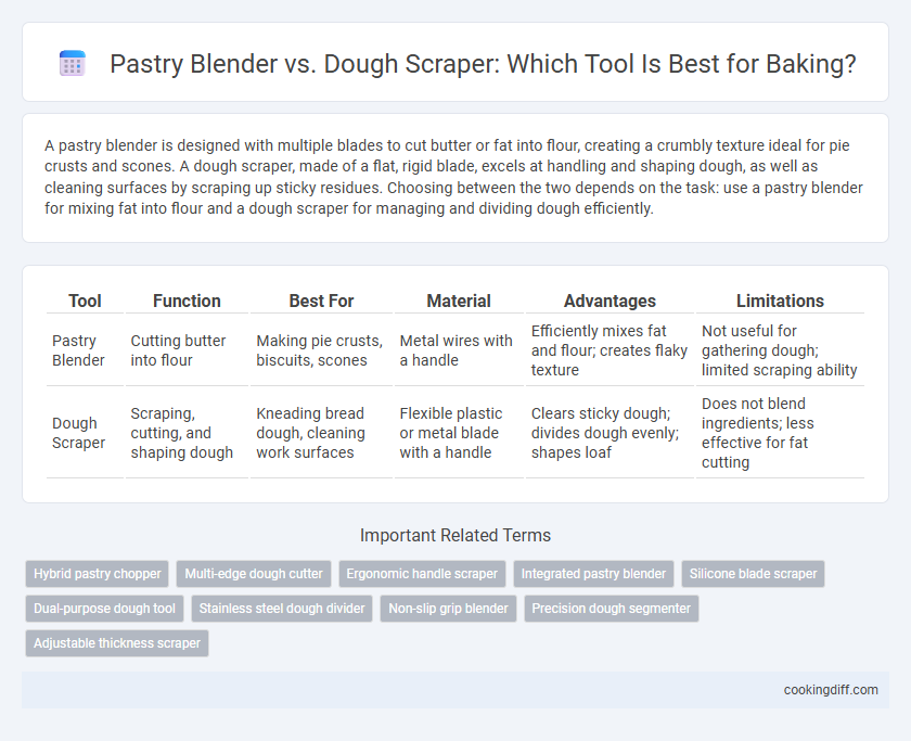 Pastry Blender vs. Dough Scraper: Which Tool Is Best for Baking?