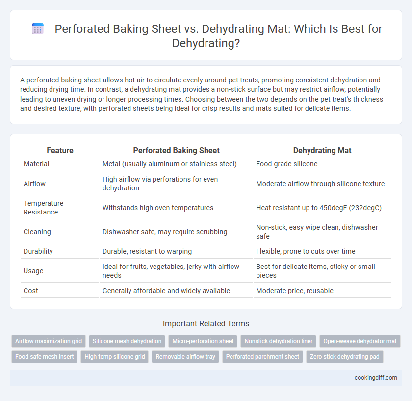Perforated Baking Sheet vs. Dehydrating Mat: Which Is Best for Dehydrating?