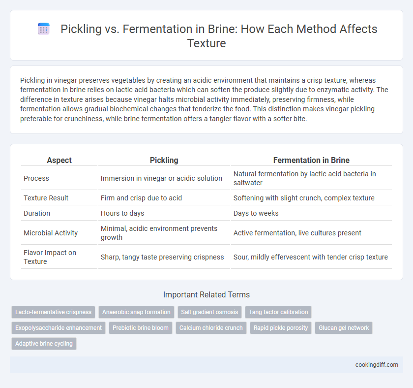 Pickling vs. Fermentation in Brine: How Each Method Affects Texture