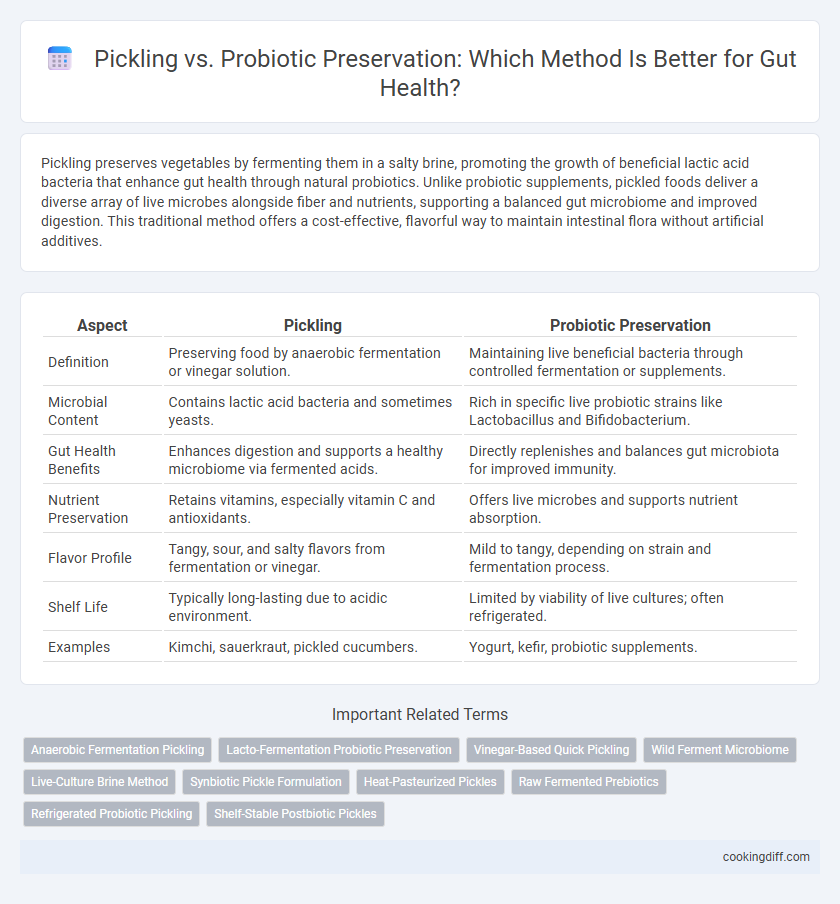 Pickling vs. Probiotic Preservation: Which Method Is Better for Gut Health?