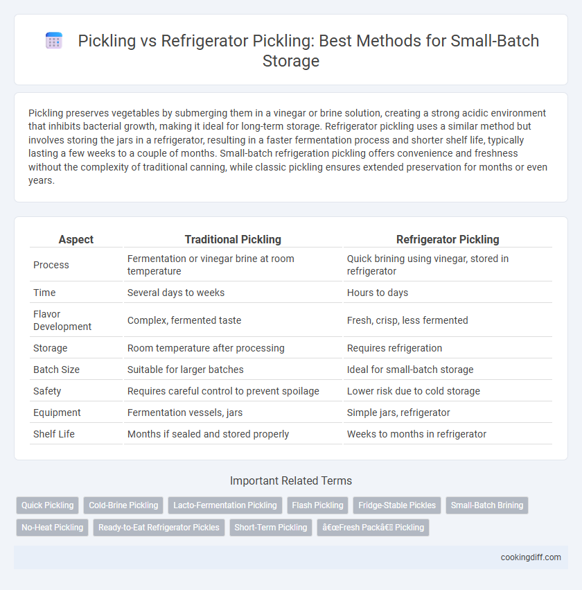 Pickling vs Refrigerator Pickling: Best Methods for Small-Batch Storage
