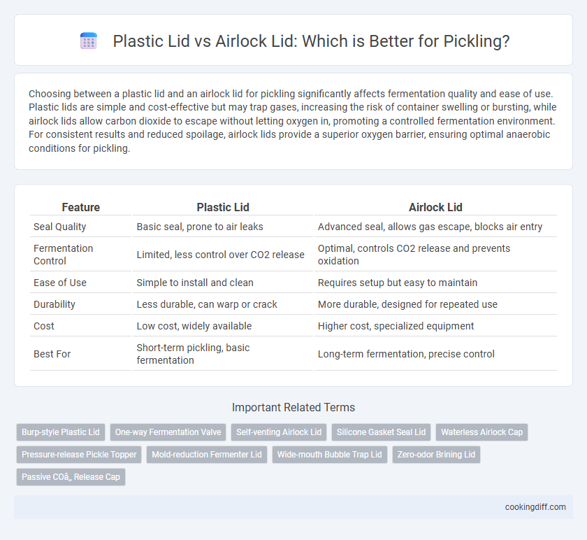 Plastic Lid vs Airlock Lid: Which is Better for Pickling?