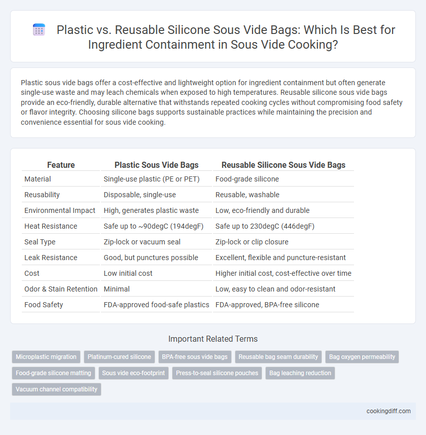 Plastic vs. Reusable Silicone Sous Vide Bags: Which Is Best for Ingredient Containment in Sous Vide Cooking?