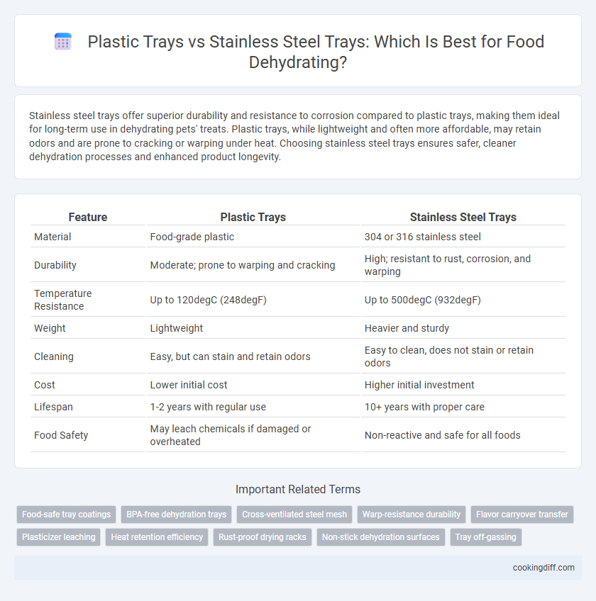 Plastic Trays vs Stainless Steel Trays: Which Is Best for Food Dehydrating?
