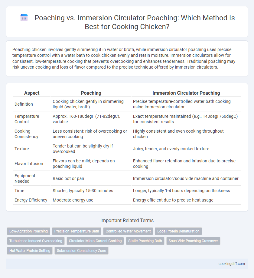 Poaching vs. Immersion Circulator Poaching: Which Method Is Best for Cooking Chicken?