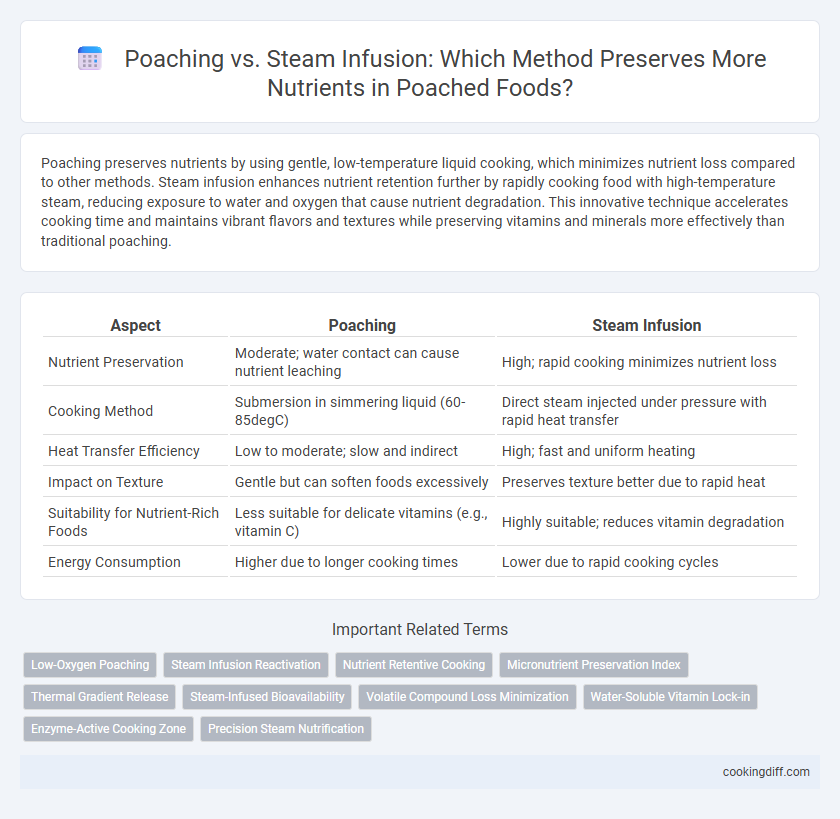 Poaching vs. Steam Infusion: Which Method Preserves More Nutrients in Poached Foods?