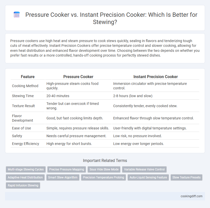Pressure Cooker vs. Instant Precision Cooker: Which Is Better for Stewing?