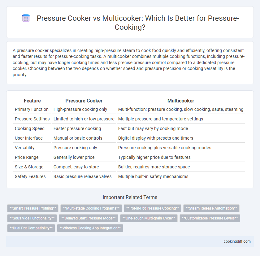 Pressure Cooker vs Multicooker: Which Is Better for Pressure-Cooking?