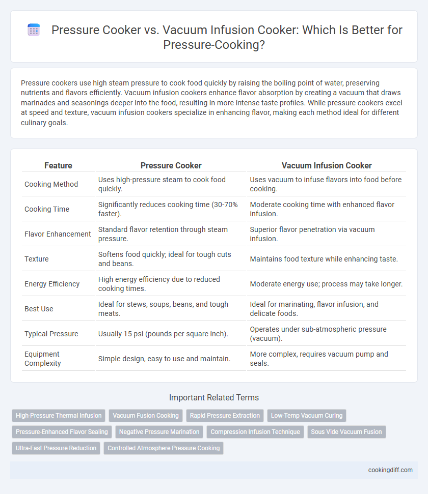 Pressure Cooker vs. Vacuum Infusion Cooker: Which Is Better for Pressure-Cooking?