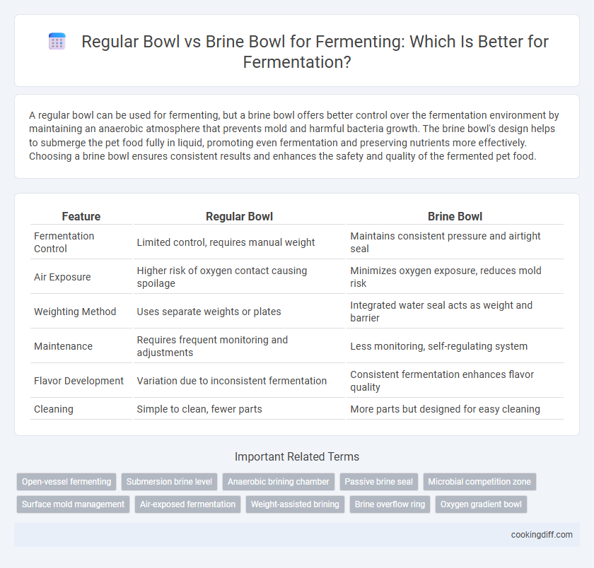 Regular Bowl vs Brine Bowl for Fermenting: Which Is Better for Fermentation?