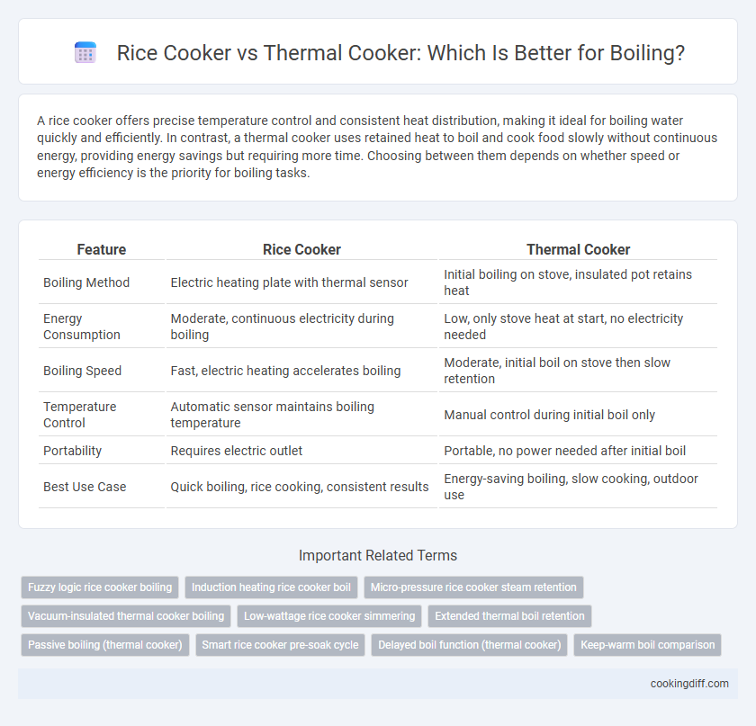 Rice Cooker vs Thermal Cooker: Which Is Better for Boiling?