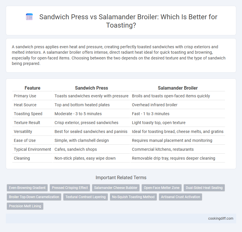 Sandwich Press vs Salamander Broiler: Which Is Better for Toasting?