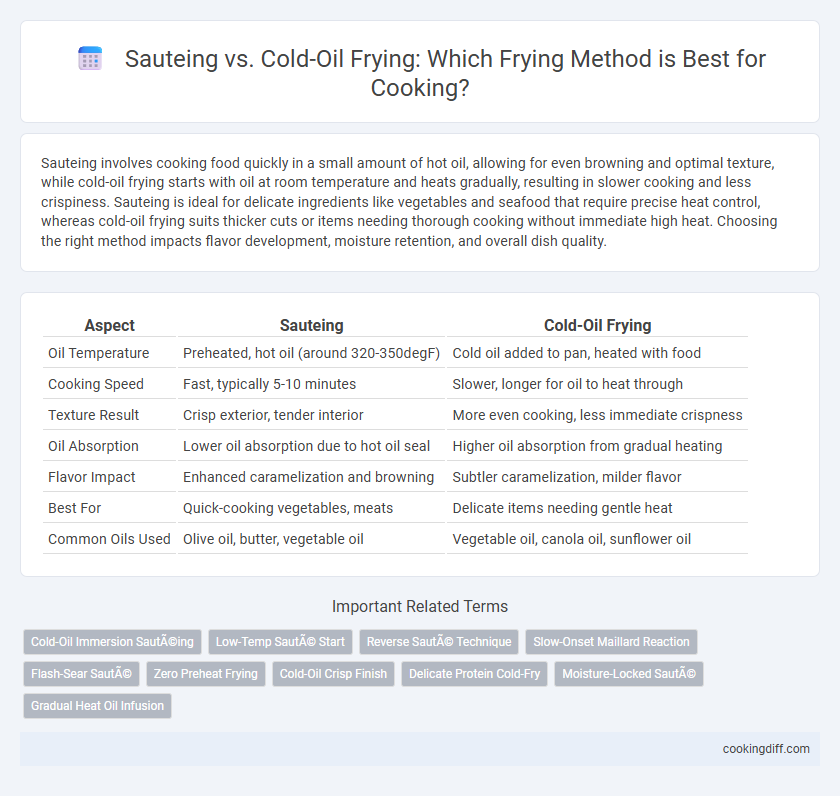 Sauteing vs. Cold-Oil Frying: Which Frying Method is Best for Cooking?