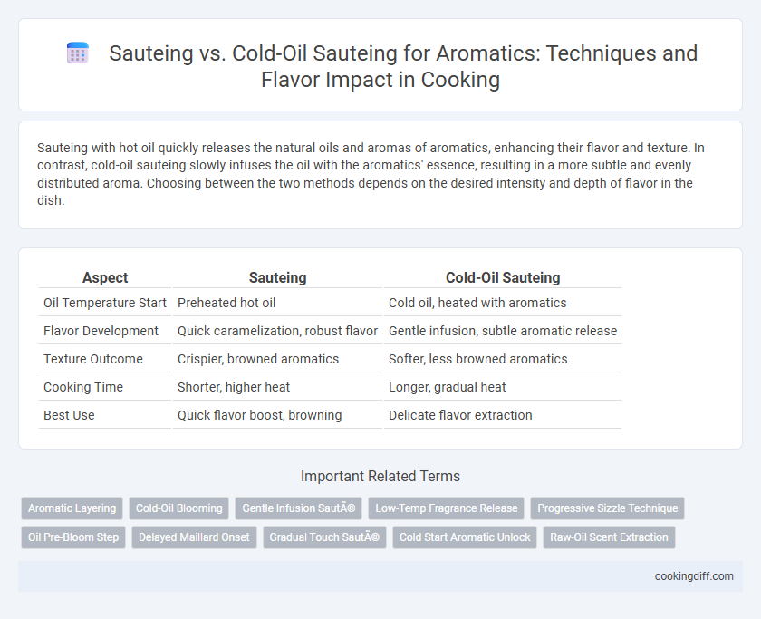 Sauteing vs. Cold-Oil Sauteing for Aromatics: Techniques and Flavor Impact in Cooking